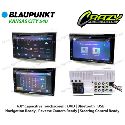 BLAUPUNKT Kansas City 540 | 6.8" DVD, Bluetooth, GPS, USB, AUX, Phonelink Stereo