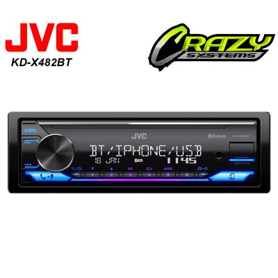 JVC KD-X482BT | Single DIN USB Bluetooth Digital Media Head Unit