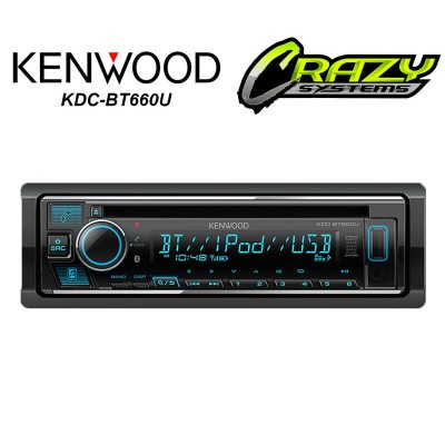 Kenwood KDC-BT660U | Bluetooth CD, USB, AUX, NZ Tuners, 3x Preouts