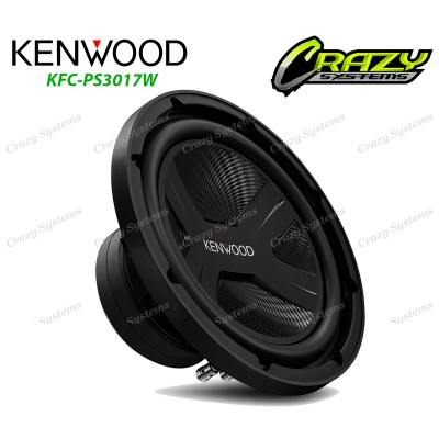 Kenwood KFC-PS3017W | 12" 2000W (400W RMS) 4 ohm Single Voice Coil Car Subwoofer
