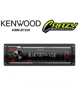 Kenwood KMM-BT208 | 1Din Bluetooth USB AUX Car Stereo
