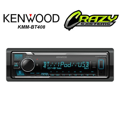 Kenwood KMM-BT408 | Bluetooth, USB, NZ Tuners, 3x Pre Outs Car Stereo