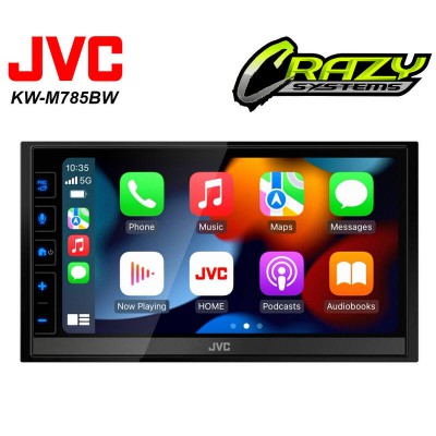 JVC KW-M785BW | 6.8" Wireless Android Auto, Apple CarPlay, iDataLink Ready