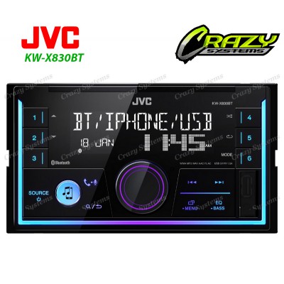 JVC KW-X830BT | Dual Bluetooth USB AUX Spotify Ready Car Stereo