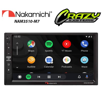 Nakamichi NAM3510-M7 | 7" Apple CarPlay & Android Auto Bluetooth USB Car Stereo