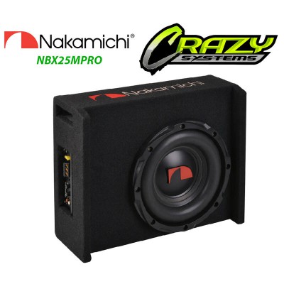 Nakamichi NBX25MPRO | 10" 1000W Powered Slim Subwoofer Box
