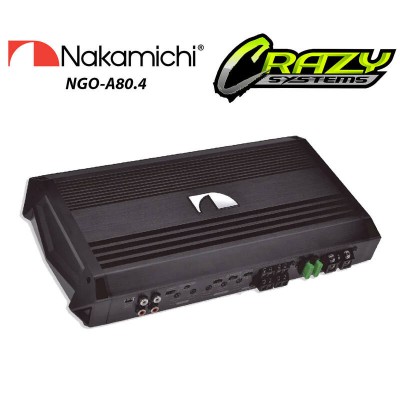 Nakamichi NGO-A80.4 | 2000W 4/2 Channel Class A/B Car Amplifier