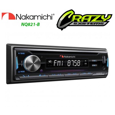 NAKAMICHI NQ821-B CD / Bluetooth / USB / AUX Single din unit