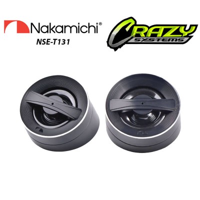 Nakamichi NSE-T131 | 13mm 80W Car Tweeters with Inline Crossover
