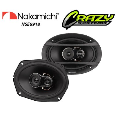 Nakamichi NSE6918 | 6x9" 260W 3 Way Coaxial Car Speakers