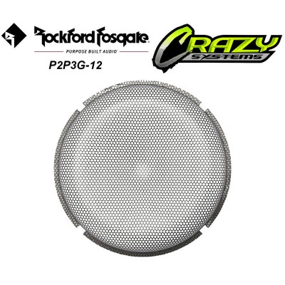 Rockford Fosgate P2P3G-12 | 12" Stamped Mesh Grille Insert