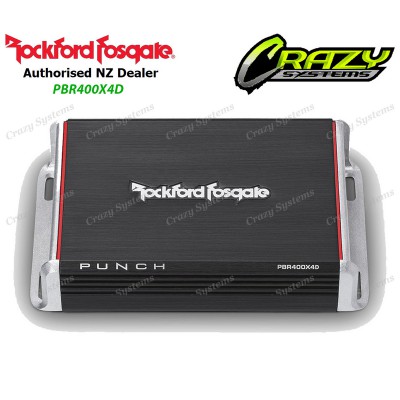Rockford Fosgate PBR400X4D | 400W 4 Channel Class D Full Range Car Amplifier