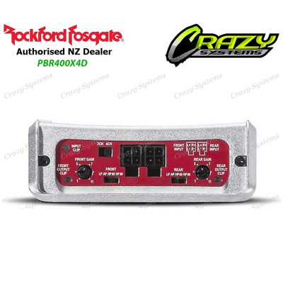 Rockford Fosgate PBR400X4D | 400W 4 Channel Class D Full Range Car Amplifier