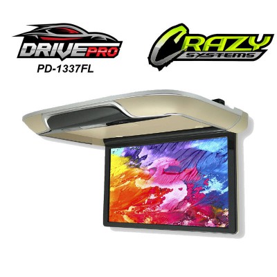 PD-1337FL | 13.3″ Roof Mount Monitor with Android 9.0 OS, Bluetooth, USB, FM