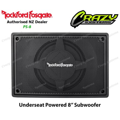 Rockford Fosgate PS-8 | Punch Single 8" Amplified Loaded Enclosure *Underseat
