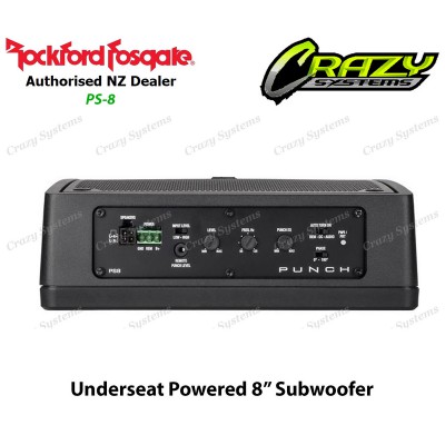 Rockford Fosgate PS-8 | Punch Single 8" Amplified Loaded Enclosure *Underseat