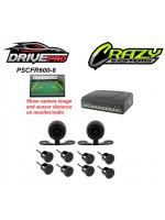 4 Front & 4 Rear Parking Guidance Sensors Kit With Front and Back Cameras