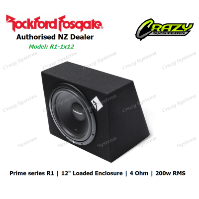 Rockford Fosgate R1-1x12 Prime Single R1 12" Loaded Enclosure (200w RMS | 4 ohm)