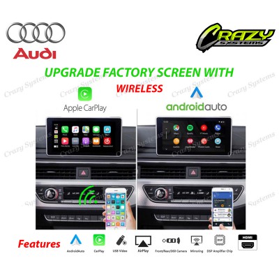 Audi A4,A5,Q5,Q7 (MMI 3G) | Wireless Apple CarPlay, Android Auto & Mirroring Kit