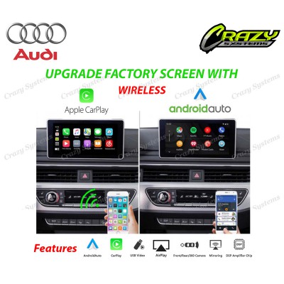 Audi A1,A6, S6, A7,S7 (RMC) Wireless Apple CarPlay, Android Auto & Mirroring Kit