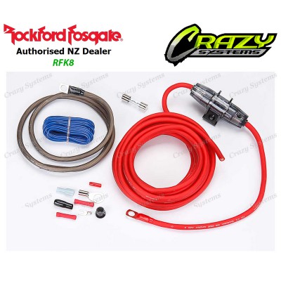 Rockford Fosgate RFK8 | 8 AWG/Gauge Power Installation Kit