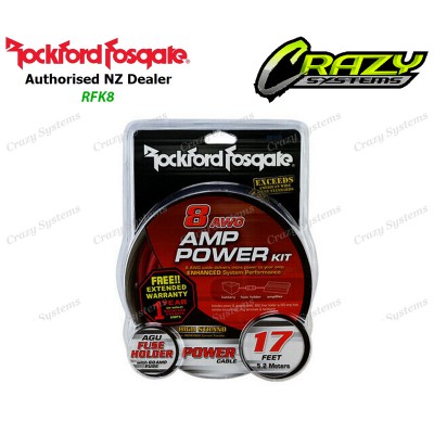 Rockford Fosgate RFK8 | 8 AWG/Gauge Power Installation Kit