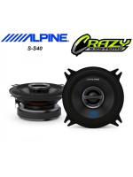 Alpine S-S40 | 4" 140W (45W RMS) Type S 2-Way Coaxial Speakers (Pair)