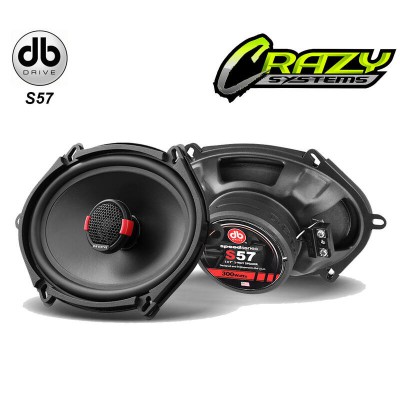DB Drive S57 | 5X7" 300W 2-Way Power Speed Series Coaxial Speakers (65W RMS)