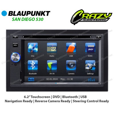 BLAUPUNKT San Diego 530 | 6.2" Bluetooth Navigation DVD USB NZ Tuners Car Stereo