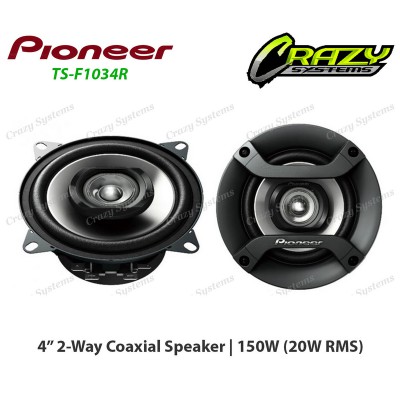 Pioneer TS-F1034R | 4" 2-Way 150W Speaker Pair