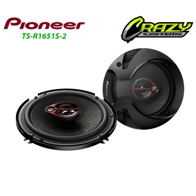 Pioneer TS-R1651S-2 | 300 Watt 6.5" 3 Way Coaxial Speakers