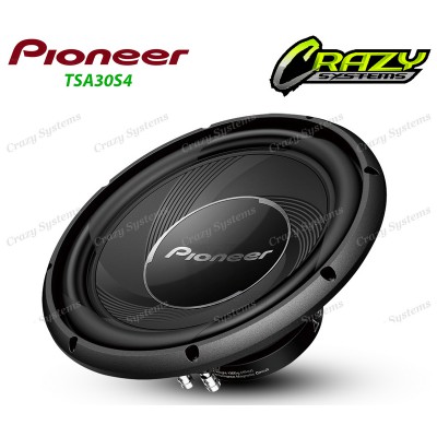 Pioneer TS-A30S4 | 12" 1400W (400W RMS) 4 Ohm Single Voice Coil Car Subwoofer