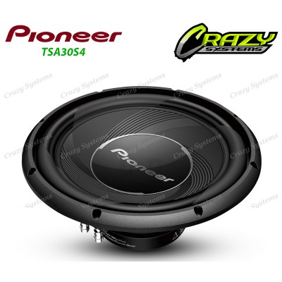 Pioneer TS-A30S4 | 12" 1400W (400W RMS) 4 Ohm Single Voice Coil Car Subwoofer