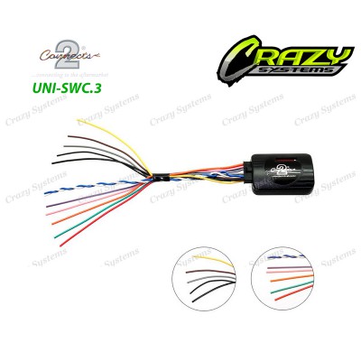 Universal steering wheel control interface for CAN-Bus & resistive vehicles.