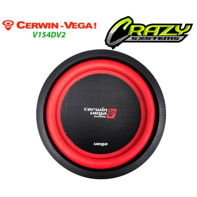 Cerwin Vega V154DV2 | 15" 1500W (550W RMS) Dual 4 ohm Voice Coil Car Subwoofer