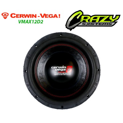 Cerwin Vega VMAX12D2 | 12" 2000W (1000W RMS) Dual 2 ohm Voice Coil Car Subwoofer
