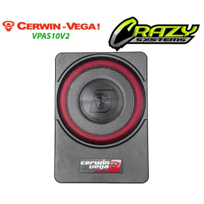 Cerwin Vega VPAS10V2 | 10" 550W (200W RMS) Underseat Active Car Subwoofer