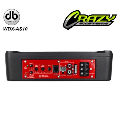 DB DRIVE WDX-AS10 | 10" Underseat 900W Active Subwoofer (250W RMS)