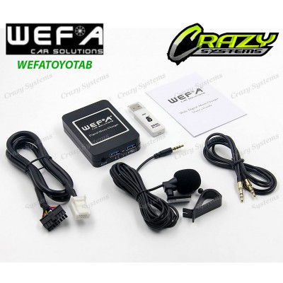 Wefa Toyota compatible Bluetooth, USB, Aux Integration Kit