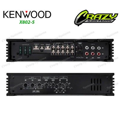 Kenwood X802-5 | 1600W 5/4/3/2/1 Channel Class D Car Amplifier