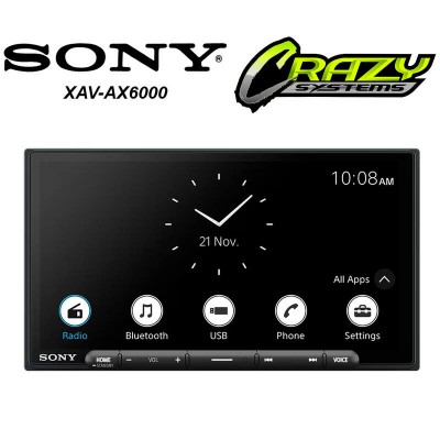 Sony XAV-AX6000 | 7" Wireless Apple Carplay & Android Auto Digital Multimedia