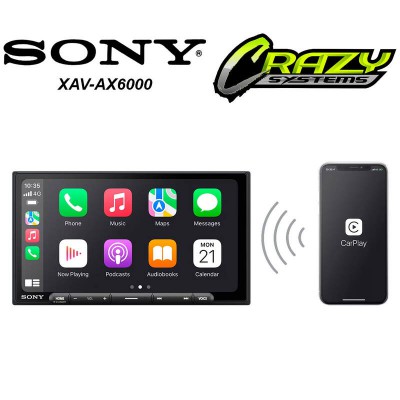 Sony XAV-AX6000 | 7" Wireless Apple Carplay & Android Auto Digital Multimedia