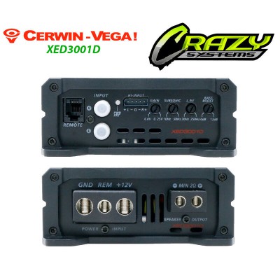 Cerwin Vega XED3001D | 400W Mono Channel Class D Car Amplifier
