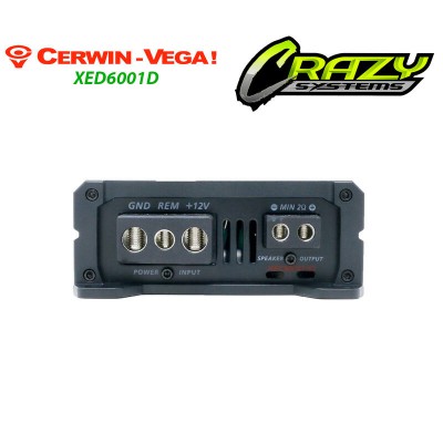 Cerwin Vega XED6001D | 600W Mono Channel Class D Car Amplifier