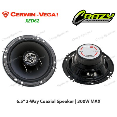 Cerwin-Vega XED62 300W 6.5" 2-Way Coaxial Speakers