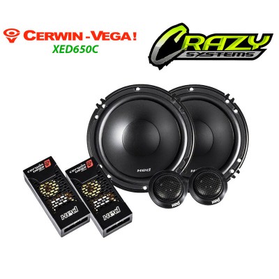 Cerwin Vega XED650C | 300W XED Series 6.5" 2-Way Component Speaker Set