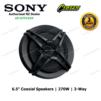 Sony XS-GTF1639 | 6.5" 270W (45W RMS) 3 Way Coaxial Car Speakers