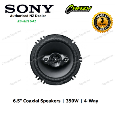 Sony XS-XB1641 | 6.5" 350W (60W RMS) 4 Way Coaxial Car Speakers