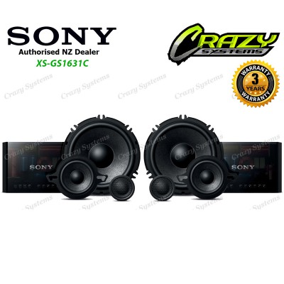 Sony XS-GS1631C | 6.5" 3-Way 320W (120W RMS) GS Series Component Speakers