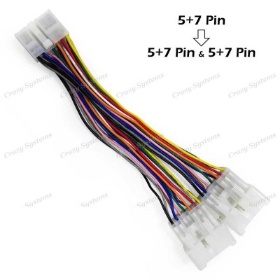 Toyota/Lexus Compatible 5+7pin Y Harness for CDC Integration Kits